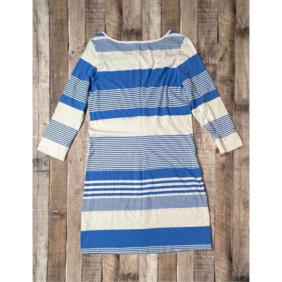 Lilly Pulitzer Marlowe Bay Blue Coconut Stripe Jersey Knit T-shirt Dress sz MEDI - Picture 9 of 13